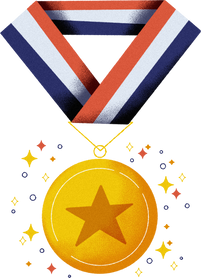 Fun Doodle Geometric Medal 